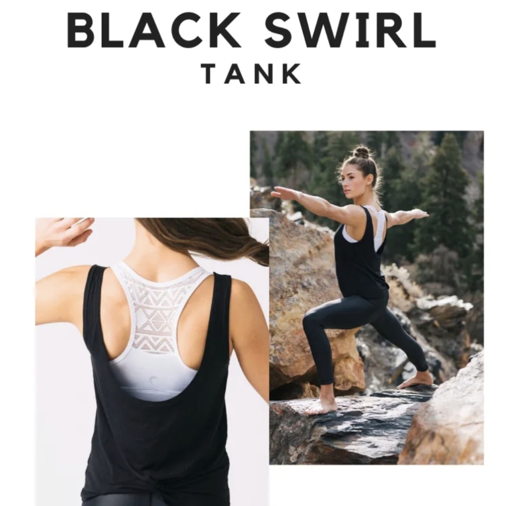 Black Swirl Tank - ZYIA M